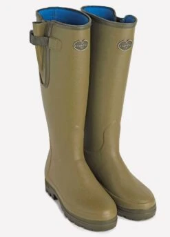 Le Chameau Ladies Vierzonord Wellingtons - Vert Vierzon -Throstlenest Saddlery Shop 1175 b200rdy 4