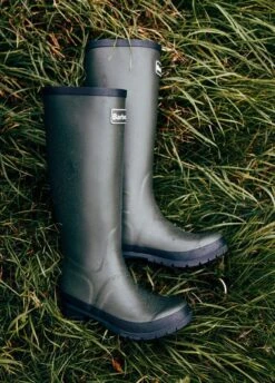 Barbour Abbey Wellingtons - Olive -Throstlenest Saddlery Shop abbeyolive4rdy