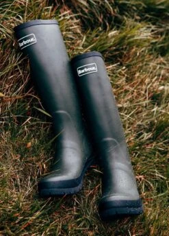 Barbour Abbey Wellingtons - Olive -Throstlenest Saddlery Shop abbeyolive6rdy