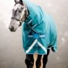 Amigo Bravo 12 Plus 100g Turnout Disc Front - Storm Green -Throstlenest Saddlery Shop amigo bravo storm green 1rdy