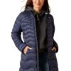 Ariat Ideal Down Coat - Navy -Throstlenest Saddlery Shop ariat coat navy 1rdy