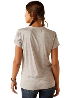 Ariat Laguna Logo Baselayer - Alloy -Throstlenest Saddlery Shop ariat laguna logo alloy 2rdy