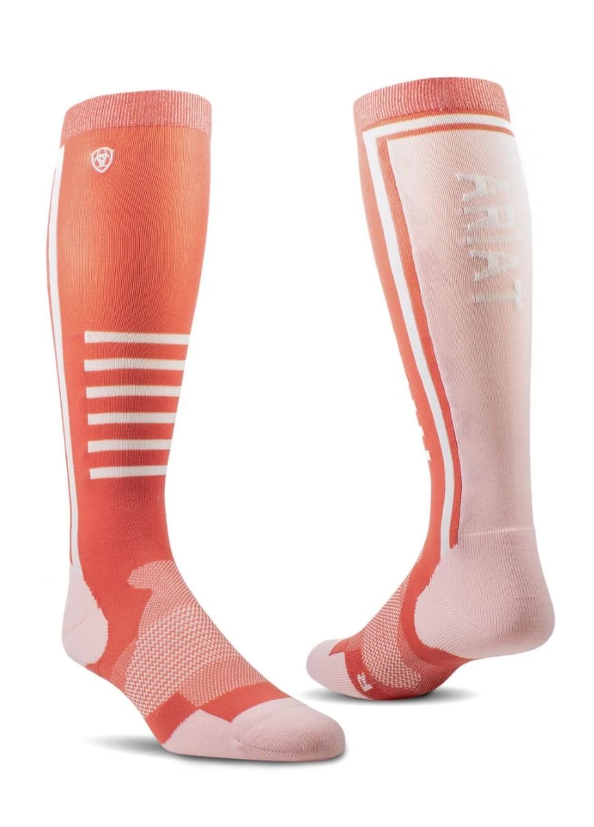 AriatTEK Slimline Performance Socks - Faded Rose/Blush 3 AriatTEK Slimline Performance Socks - Faded Rose/Blush