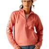 Ariat Tek 1/2 Zip Hoodie - Faded Rose -Throstlenest Saddlery Shop ariat tek hoodie rose 1rdy