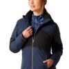 Ariat Valor H2O Jacket - Navy Colourblock -Throstlenest Saddlery Shop ariat valor jacket navy 1rdy