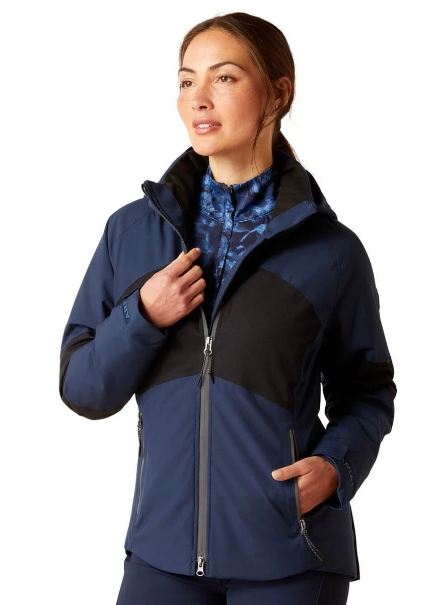 Ariat Valor H2O Jacket - Navy Colourblock 3 Ariat Valor H2O Jacket - Navy Colourblock