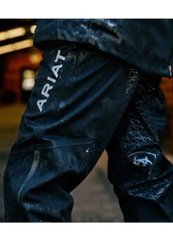 Ariat Venture Waterproof Shell Trousers - Black -Throstlenest Saddlery Shop ariat venture trouser black 3rdy