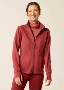 Ariat Zaphus Full Zip Sweatshirt - Burnt Russet