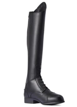 Ariat Heritage Contour II Waterproof Insulated Tall Riding Boot - Black -Throstlenest Saddlery Shop ariatcontourblack3rdy