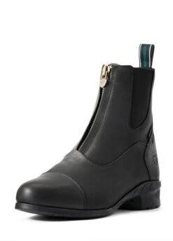Ariat Womens Heritage LV Insulated H20 Zip Boots - Black -Throstlenest Saddlery Shop ariativziph20ins5rdy