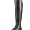 Ariat Mens Heritage Contour Field Zip Tall Riding Boot - Black -Throstlenest Saddlery Shop ariatmenscontourbootblack1rdy
