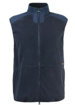 Barbour Mens Country Fleece Gilet - Navy -Throstlenest Saddlery Shop barbour country fleece navy 3rdy