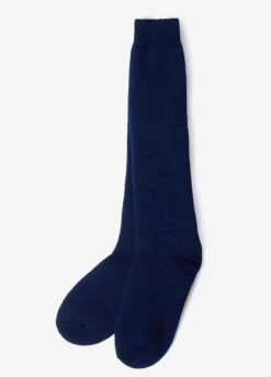 Barbour Wellington Knee Socks - Navy