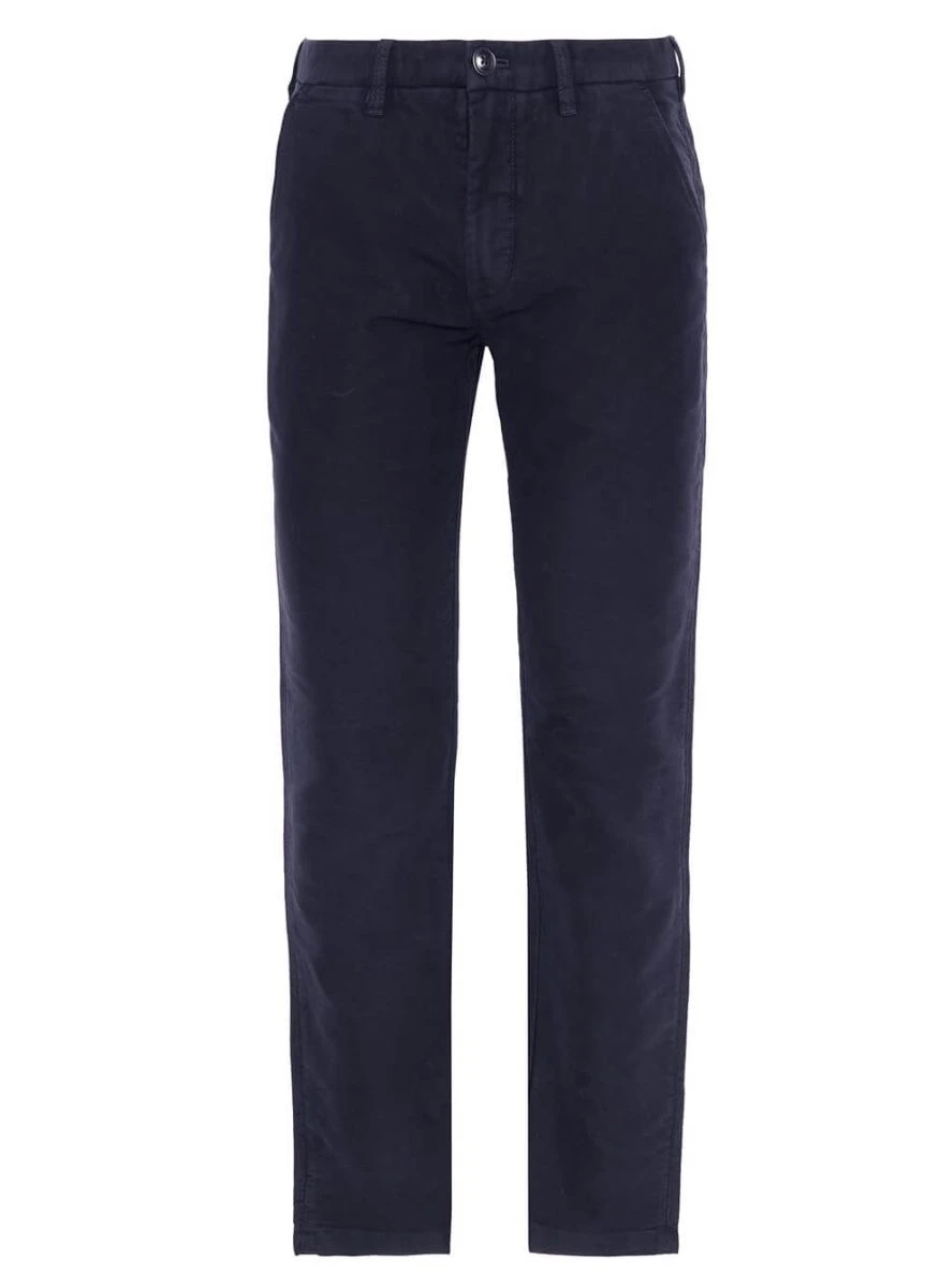 Barbour Moleskin Tailored Trousers - Navy 5 Barbour Moleskin Tailored Trousers - Navy - Image 3