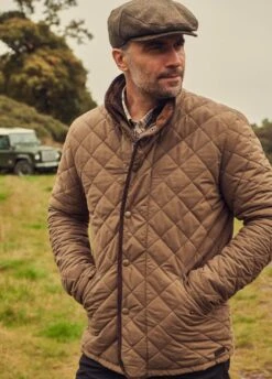 Barbour Shoveler Waterproof Quilted Jacket - Olive