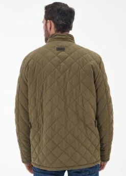 Barbour Shoveler Waterproof Quilted Jacket - Olive -Throstlenest Saddlery Shop barbour shoveler olive 5rdy