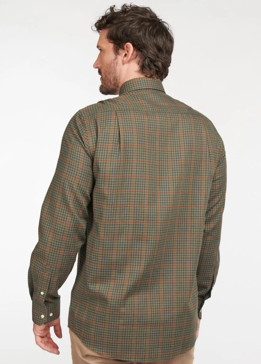 Barbour Henderson Thermo Weave Shirt - Olive 5 Barbour Henderson Thermo Weave Shirt - Olive - Image 3