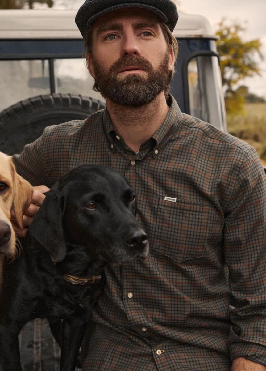 Barbour Henderson Thermo Weave Shirt - Olive 7 Barbour Henderson Thermo Weave Shirt - Olive - Image 5