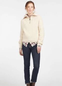 Barbour Stanton Knit - Oatmeal -Throstlenest Saddlery Shop barbourstantonoatmeal3rdy