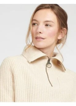 Barbour Stanton Knit - Oatmeal -Throstlenest Saddlery Shop barbourstantonoatmeal4rdy