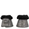 Anky Sheepskin Bell Boots - Slate Blue 2 Anky Sheepskin Bell Boots - Slate Blue -Throstlenest Saddlery Shop bellbootsslaterdy