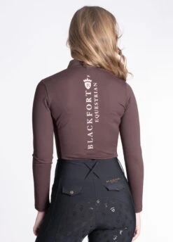 Blackfort Equestrian Cool Mesh Base Layer - Chocolate -Throstlenest Saddlery Shop bf base chocolate 3rdy