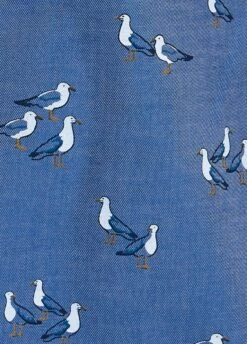 Barbour Ladies Scallop Shirt - Chambray -Throstlenest Saddlery Shop chambry6