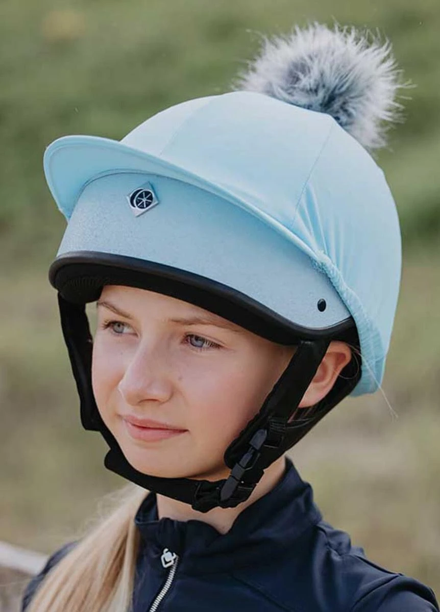 Charles Owen Harlow JS1 Pro Riding Helmet - Baby Blue 4 Charles Owen Harlow JS1 Pro Riding Helmet - Baby Blue - Image 2