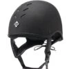 Charles Owen JS1 Pro Riding Helmet W/Badge - Black -Throstlenest Saddlery Shop cowen js1 pro badge black 1rdy