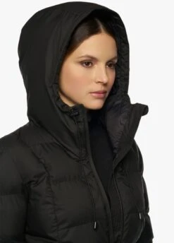 Cavalleria Toscana Belted Coat - Black 7 Cavalleria Toscana Belted Coat - Black -Throstlenest Saddlery Shop ct belted coat black 3rdy