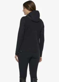 Cavalleria Toscana R-Evo Hooded Softshell Jacket - Black -Throstlenest Saddlery Shop ct revo hood jacket black 3rdy