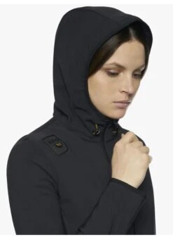 Cavalleria Toscana R-Evo Hooded Softshell Jacket - Black -Throstlenest Saddlery Shop ct revo hood jacket black 5rdy