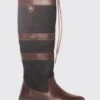 Dubarry Womens Galway Boots Slim Fit - Black/Brown -Throstlenest Saddlery Shop dubarry galway slimfit black brown 1rdy