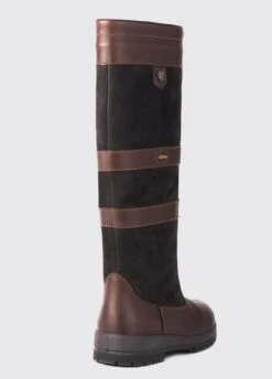 Dubarry Womens Galway Boots Slim Fit - Black/Brown -Throstlenest Saddlery Shop dubarry galway slimfit black brown 5rdy
