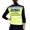 Equisafety Polite Hi Viz Waistcoat - Yellow -Throstlenest Saddlery Shop equihivizyellow1rdy