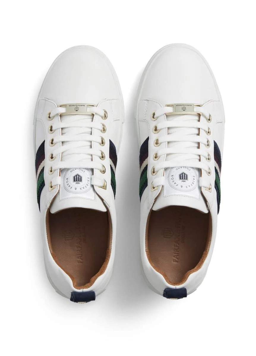 Fairfax & Favor Boston Trainer - White Leather 5 Fairfax & Favor Boston Trainer - White Leather - Image 3