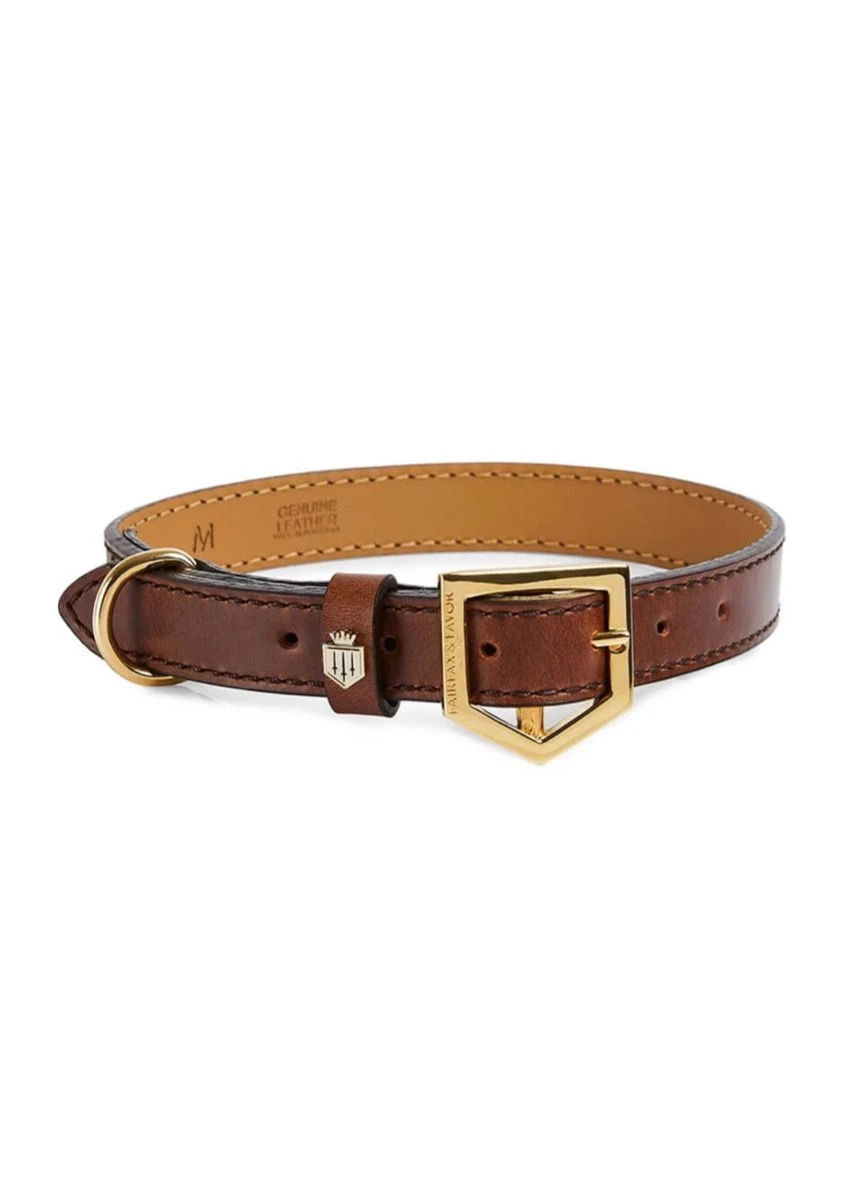 Fairfax & Favor Fitzroy Dog Collar - Tan 3 Fairfax & Favor Fitzroy Dog Collar - Tan
