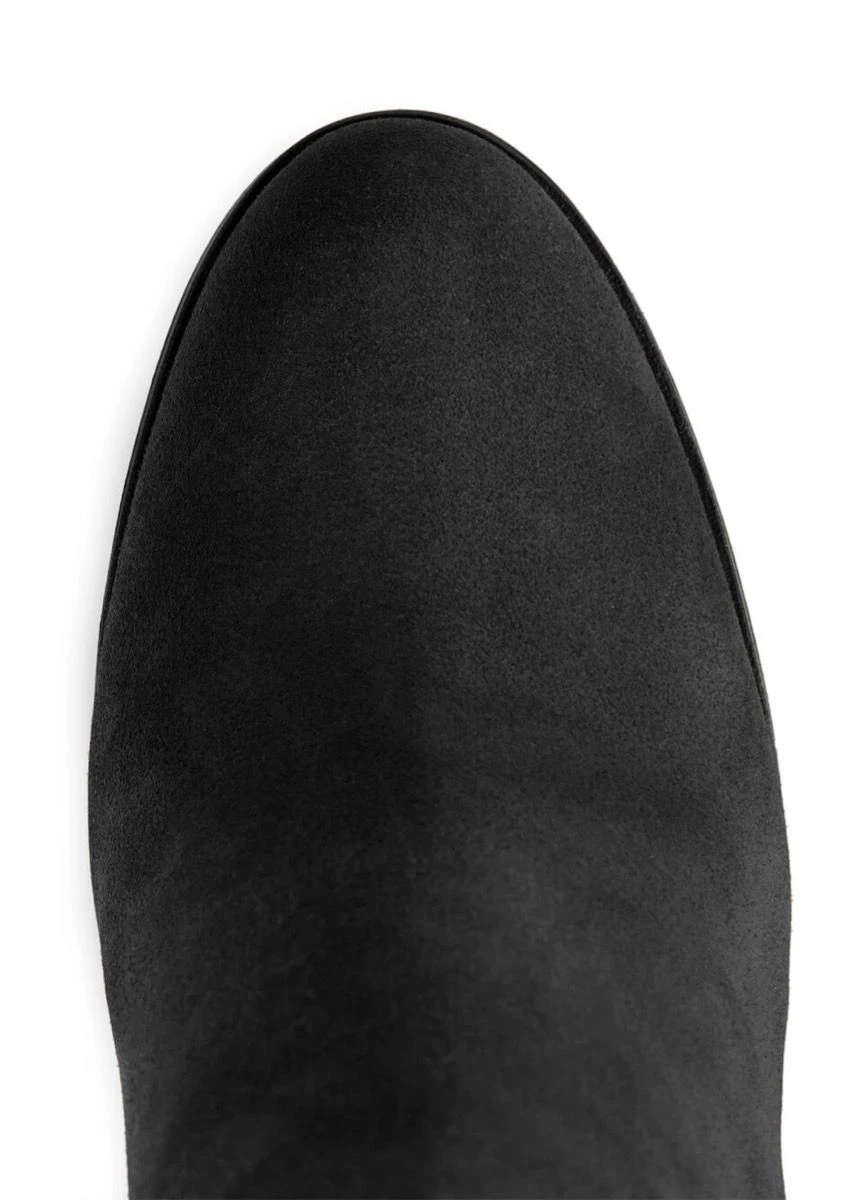 Fairfax & Favor High Heeled Regina Suede Boot - Black 6 Fairfax & Favor High Heeled Regina Suede Boot - Black - Image 4
