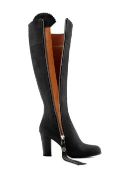 Fairfax & Favor High Heeled Regina Suede Boot - Black 11 Fairfax & Favor High Heeled Regina Suede Boot - Black -Throstlenest Saddlery Shop ff high heel regina black 5rdy