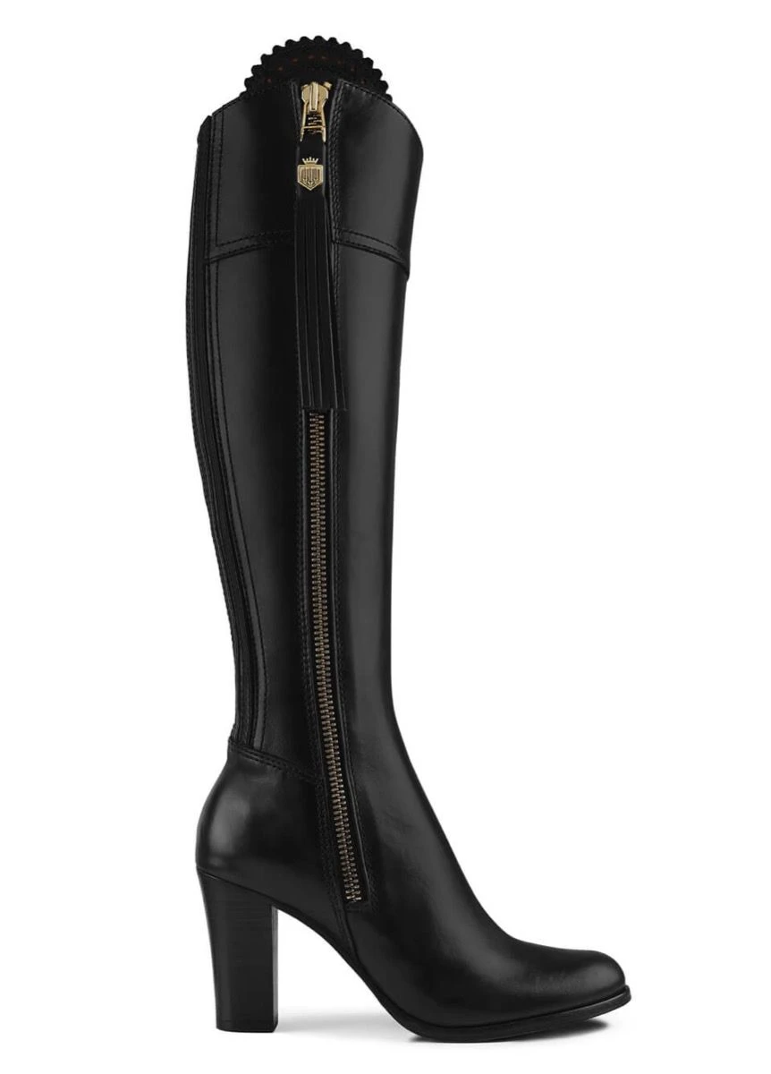 Fairfax & Favor High Heeled Regina Leather Boot - Black 3 Fairfax & Favor High Heeled Regina Leather Boot - Black