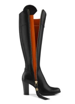 Fairfax & Favor High Heeled Regina Leather Boot - Black 10 Fairfax & Favor High Heeled Regina Leather Boot - Black -Throstlenest Saddlery Shop ff leather regina black 4rdy