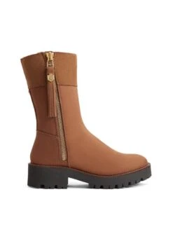 Fairfax & Favor Paris Shearling Lined Boot - Cognac