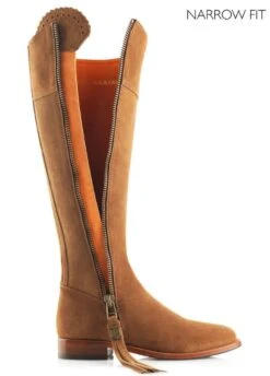 Fairfax & Favor Flat Regina Narrow Fit - Tan -Throstlenest Saddlery Shop ffnarrowregina3rdy
