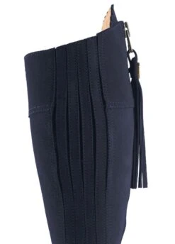 Fairfax & Favor Suede Flat Regina - Navy 13 Fairfax & Favor Suede Flat Regina - Navy -Throstlenest Saddlery Shop ffreginaflatnavy6rdy