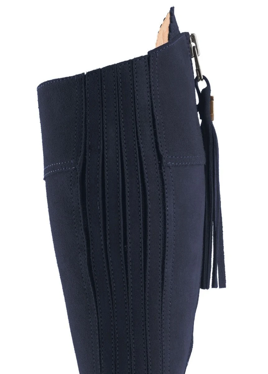 Fairfax & Favor Suede Flat Regina - Navy 8 Fairfax & Favor Suede Flat Regina - Navy - Image 6