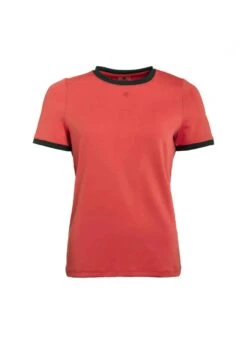 Holland Cooper Chiltern Ringer Tee - Washed Red -Throstlenest Saddlery Shop hc chiltern tee red 3rdy