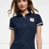 Holland Cooper Classic Polo Shirt - Ink Navy -Throstlenest Saddlery Shop hc classic polo ink navy 1rdy