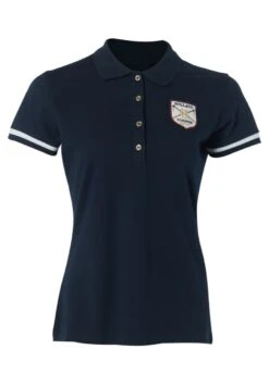 Holland Cooper Classic Polo Shirt - Ink Navy -Throstlenest Saddlery Shop hc classic polo ink navy 3rdy