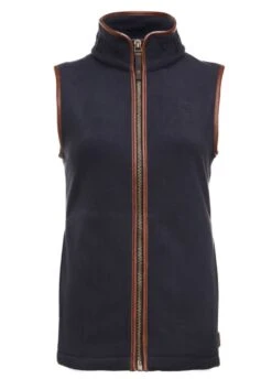 Holland Cooper Country Fleece Gilet - Ink Navy -Throstlenest Saddlery Shop hc country fleece ink navy 3rdy