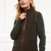Holland Cooper Country Fleece Gilet - Khaki -Throstlenest Saddlery Shop hc country fleece khaki 1rdy